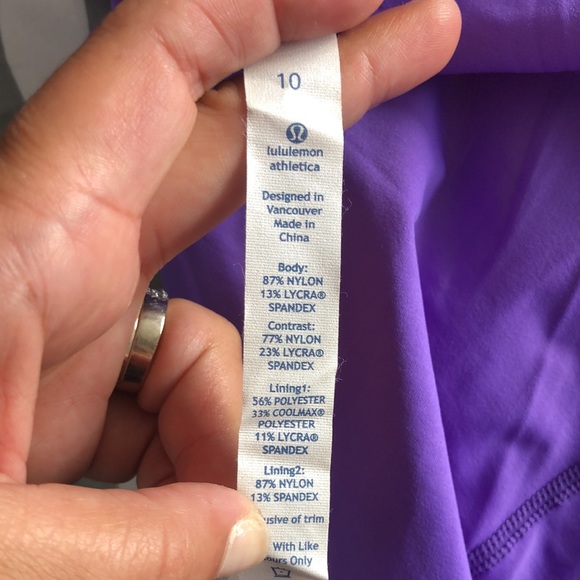 Purple lululemon workout top - Picture 4 of 5